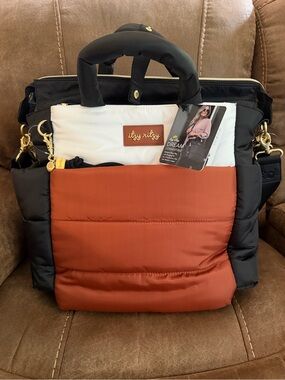 Itzy Ritzy Dream Convertible Diaper Bag in Coffee & Cream (black, brown, cream)